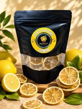 Dried Lemon Slices | Dehydrated Fruit Ideal for Cocktail Garnish🍹 | 50g | 🍋