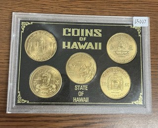Coins Of Hawaii 5 Token Dollar Set In Original Case |65007