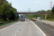 Photo 6x4 Westbound M56, Poplar Hall Lane Bridge Backford  c2017