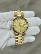 Rolex Day Date President 18038 36mm Champagne Dial Quickset 18K Yellow Gold 7