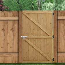 Wooden Garden Gate Side Door Pedestrian Fence Panel with Stainless Steel Latch