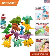 Realistic Dinosaur No Hole Bath Toys - Dishwasher Safe Kids' Bath Essentials