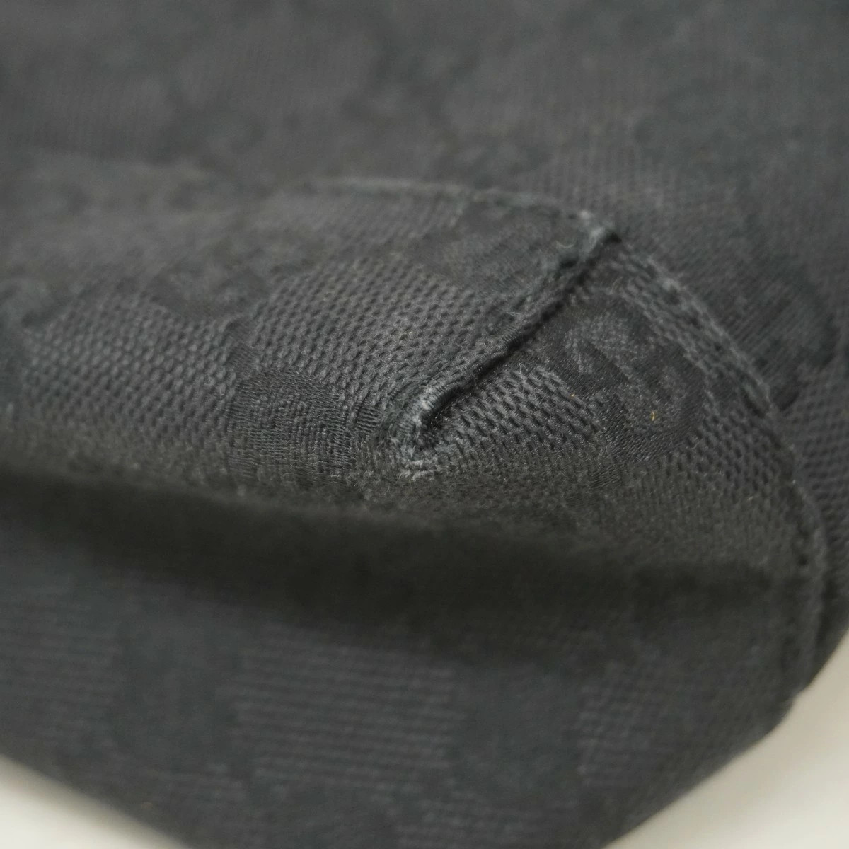 Gucci GG Canvas Handbag 113024 Black Silver Hardware Women thumbnail 7