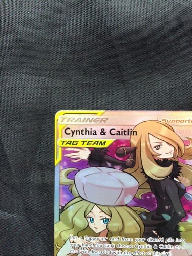 Pokemon Karten: Kosmische Finsternis Ultra Rare Full Art: Cynthia & Caitlin 228/236 - Bild 2 von 10