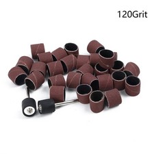 Sanding Drum Carving Grinding 100pcs Stone Glass Wood Drill Abrasive 120 Grit 0.07 per disc