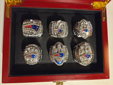 6 New England Patriots Super Bowl Ringe incl....