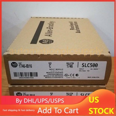 Allen-Bradley 1746-IB16 SER D SLC 500 PLC Digital Input Module US Free Tax