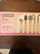 Mescomb 5 In 1 High Speed Hair Dryer Brush Interchangeable Styler