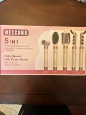 Mescomb 5 In 1 High Speed Hair Dryer Brush Interchangeable Styler