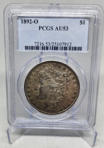 1892-O Morgan Silver Dollar $1 PCGS AU53