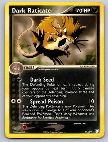 Dark Raticate Rare EX Team Rocket Returns 17/109 LP