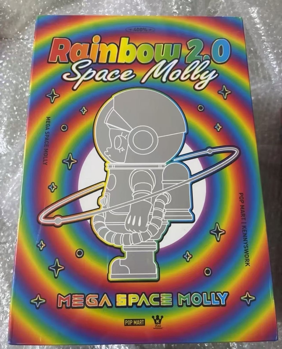 Authentic Mega Space Molly 400% Pride 2.0 Rainbow Sealed Pop Mart