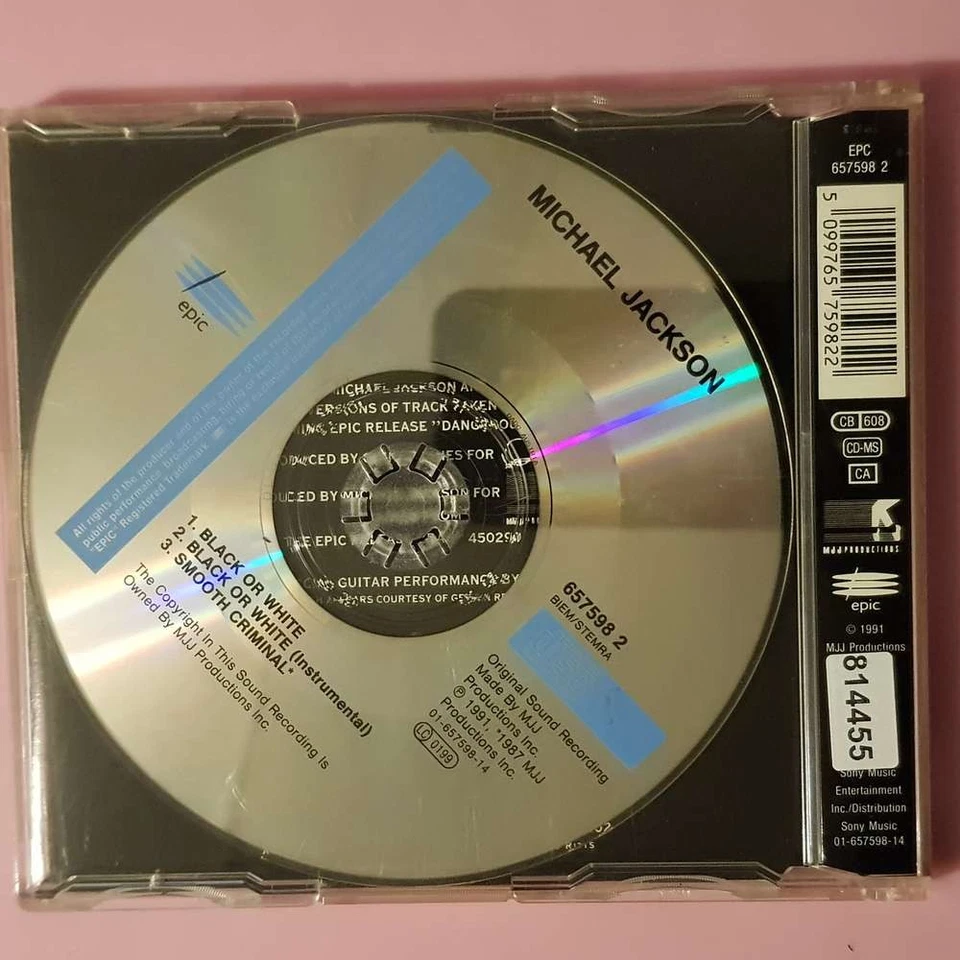 MICHAEL JACKSON Black Or White EX/EX (MCD) - Bild 3 von 3