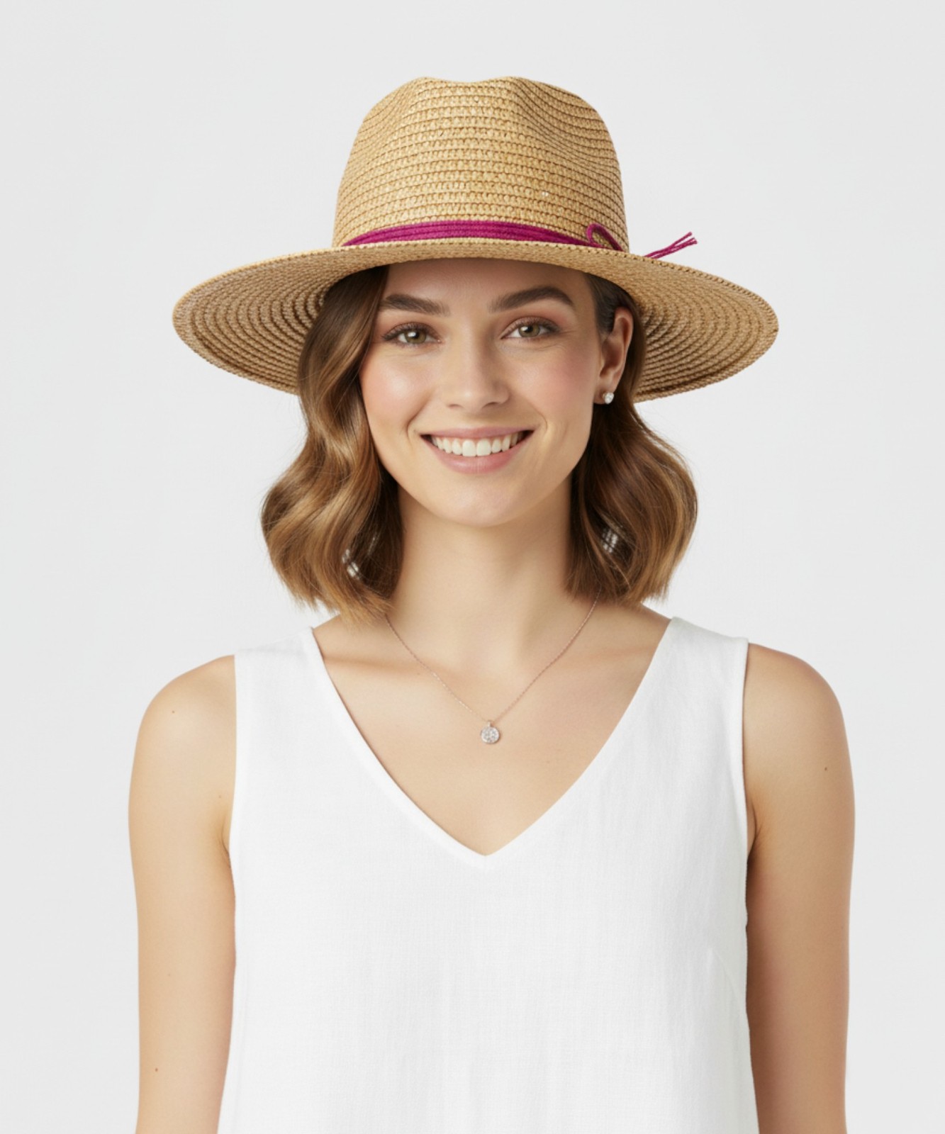 Катарци Радда Рафия цвет Хекельхут мит Шнурунг цвет фуксии P23CAT19 29190₽