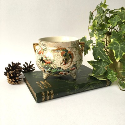 20er Jahre Art Deco Porzellan Kessel Thomas Förster & Sohn Hainan Phönix Ware