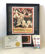 Chili Davis Signed Autographed Framed 8X10 Photo Calif Angels COA Ticket Stubs