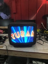 Vintage Sanyo DS13630 13 CRT TV Retro Gaming Television Weird Broken Buttons