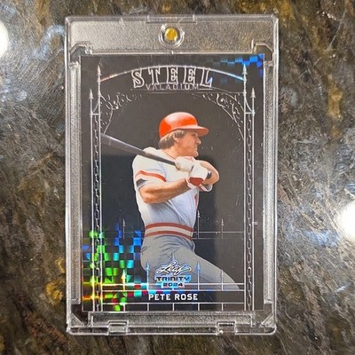 Leaf 2024 Trinity Mega Box Steel Insert Pete Rose S-56 Serial #2/3 Baseball Card