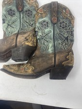 Dan Post Women's Vintage Bluebird Snip Toe Leather Boot Size 8 M