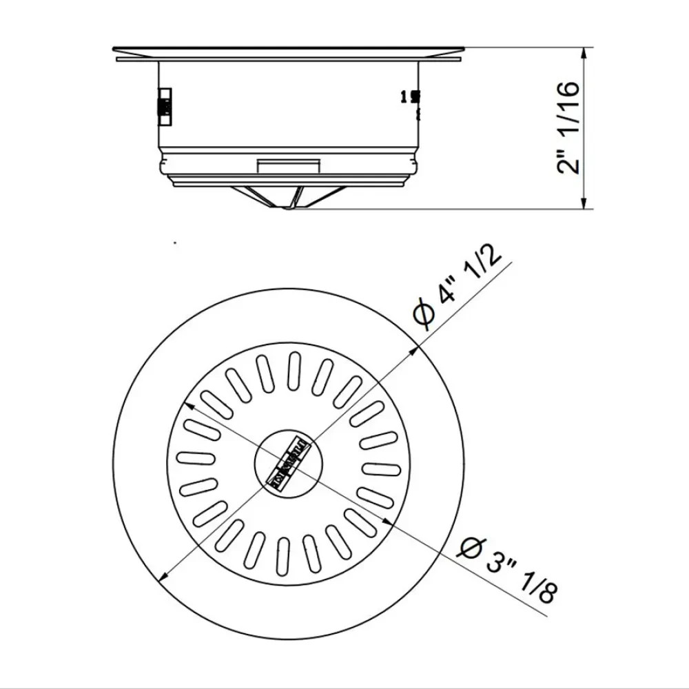 Franke Colorline WD-900-MBK Garbage Disposal Flange Kit in Matte Black ...