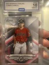 GEM MT 10 2023 Bowman Sterling Corbin Carroll
