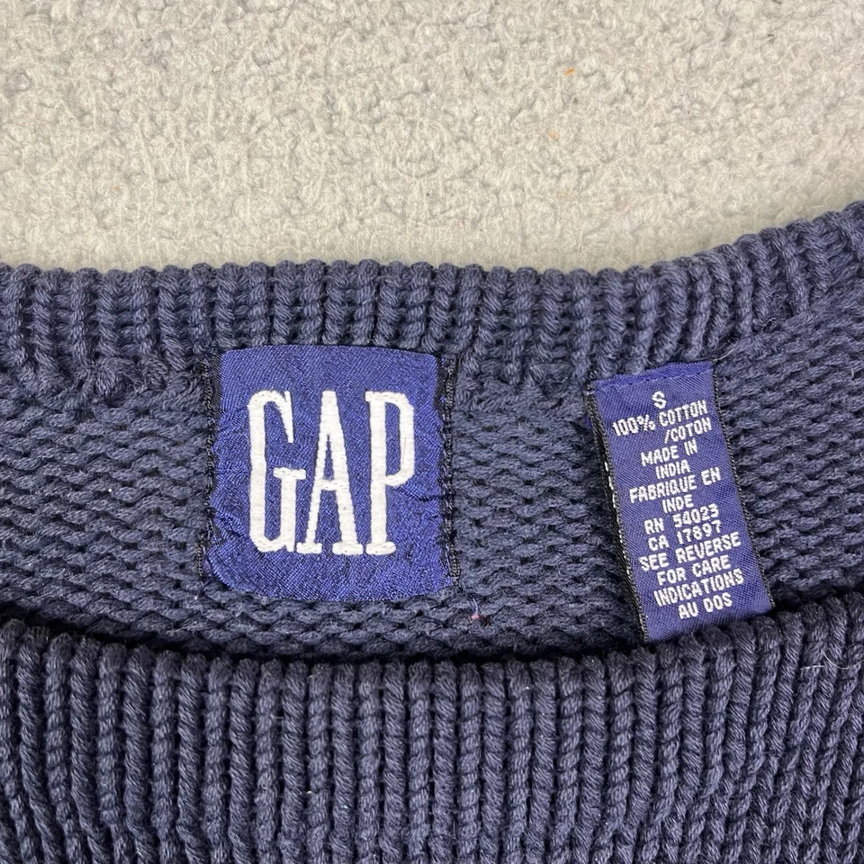 Vintage 90s GAP Sweater Mens S Multicolor Preowned Colorblock Pullover Jumper - Image 2 of 4