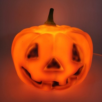 HEICO Kürbis Lampe Halloween Jack O Lantern Vintage Leuchte 21 cm Orange