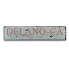 Custom Beach House Est Date Sign - Rustic Hand Made Distressed Wooden