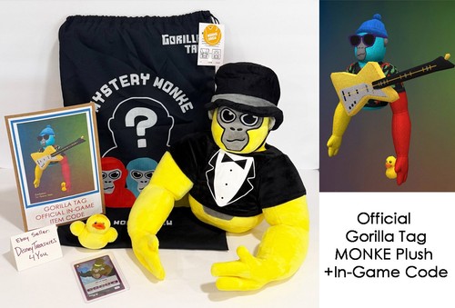 Sql Code Plushie Gorilla Tag YELLOW Plushie & Game Code Official Monke Plush Juniper ...