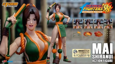 Storm Toys Mai Shiranui King of Fighter 1/12 Figure Collection 6'' H  Green Ver.