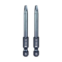 "2 StüCk 1/4\" SQ1 Magnetkopf 6,6 Cm Lange Vierkant-Bits FüR Schraubendreher, Blau"