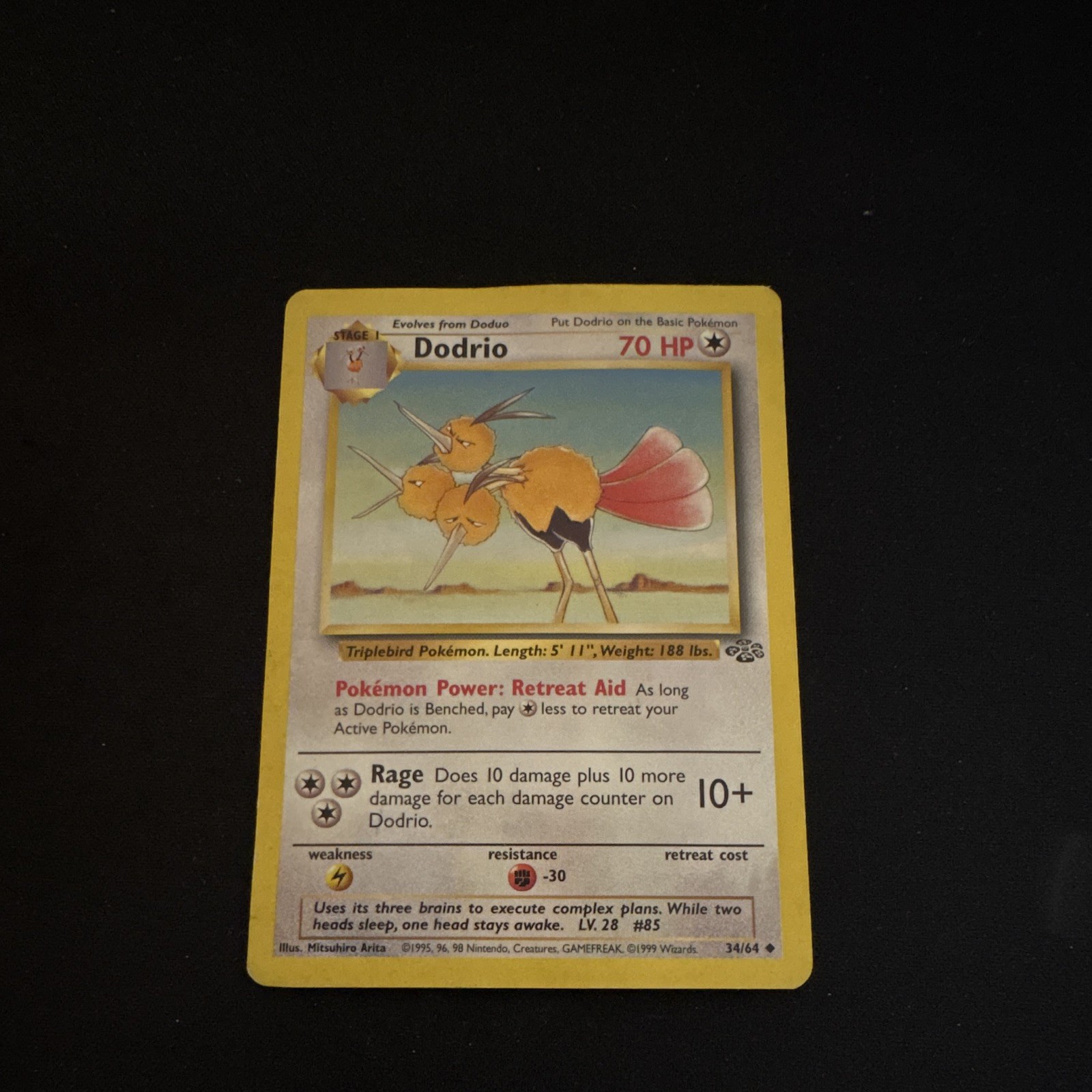 Dodrio 34/64 Jungle Uncommon English 1999 Pokemon TCG