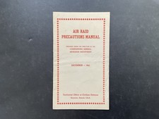 Air Raid Precautions Manual - December 1941 - Pearl Harbor Honolulu HI - WWII