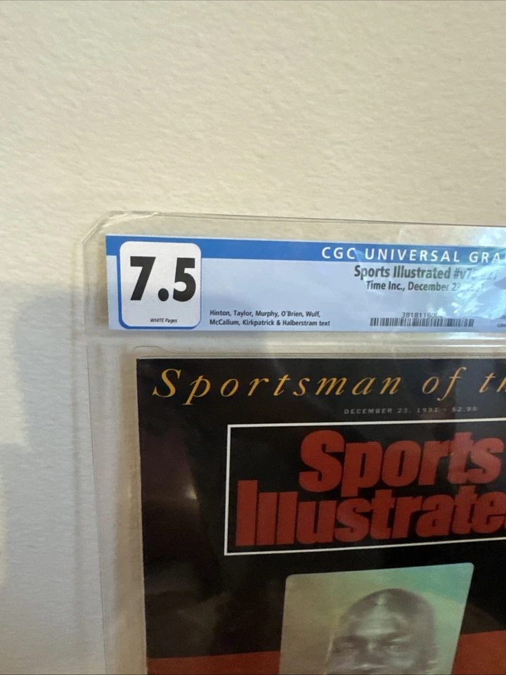 Michael Jordan Sports Illustrated SOY 1991 CGC Hologram Sportsman Of The Year - Image 2 of 4