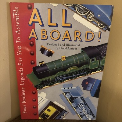 ALL ABOARD Four Railway Legends for You to Assemble by David Juniper 1992 TRAINS