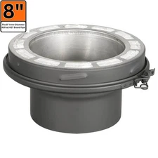 ALLFUEL HST 8 in. x 3 in. Single to Double Wall Chimney Pipe Adaptor