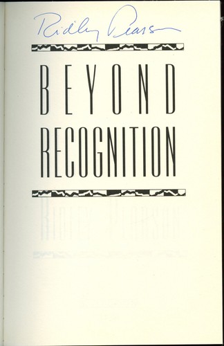 fiction: beyond recognition by ridley pearson 1997. signed uc.