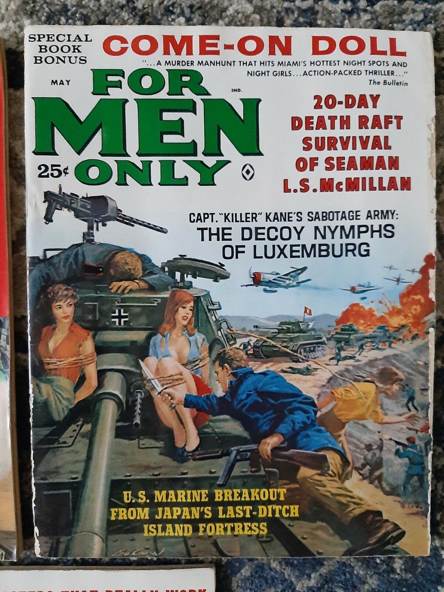 1960's Key Pulp Magazines (3). Man's Life Rare Nazi | eBay
