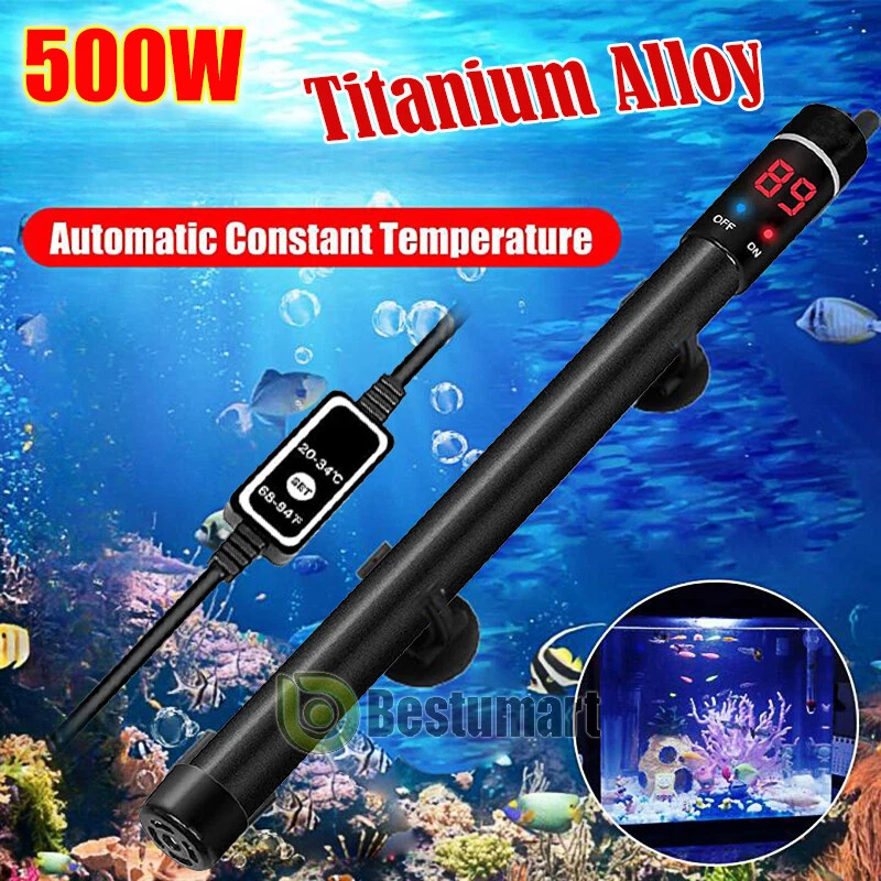 500W Aquarium Heater Fish Tank Auto Thermostat LED Digital Temperature Readout - Image 4 of 4