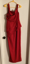 Women "Black Halo EVE" red sleeveless gown. Size 8. P.O.