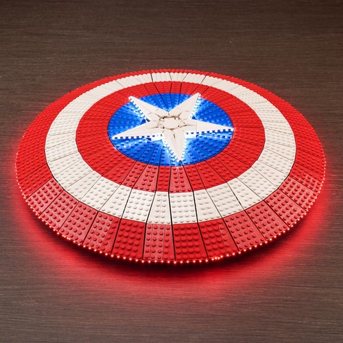 LocoLee LED Licht Kit für Lego 76262 Captain America's Shield DIY Beleuchtung - Bild 12 von 15