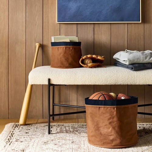 Large Solid Canvas Storage Basket - Threshold™ designed with Studio McGee