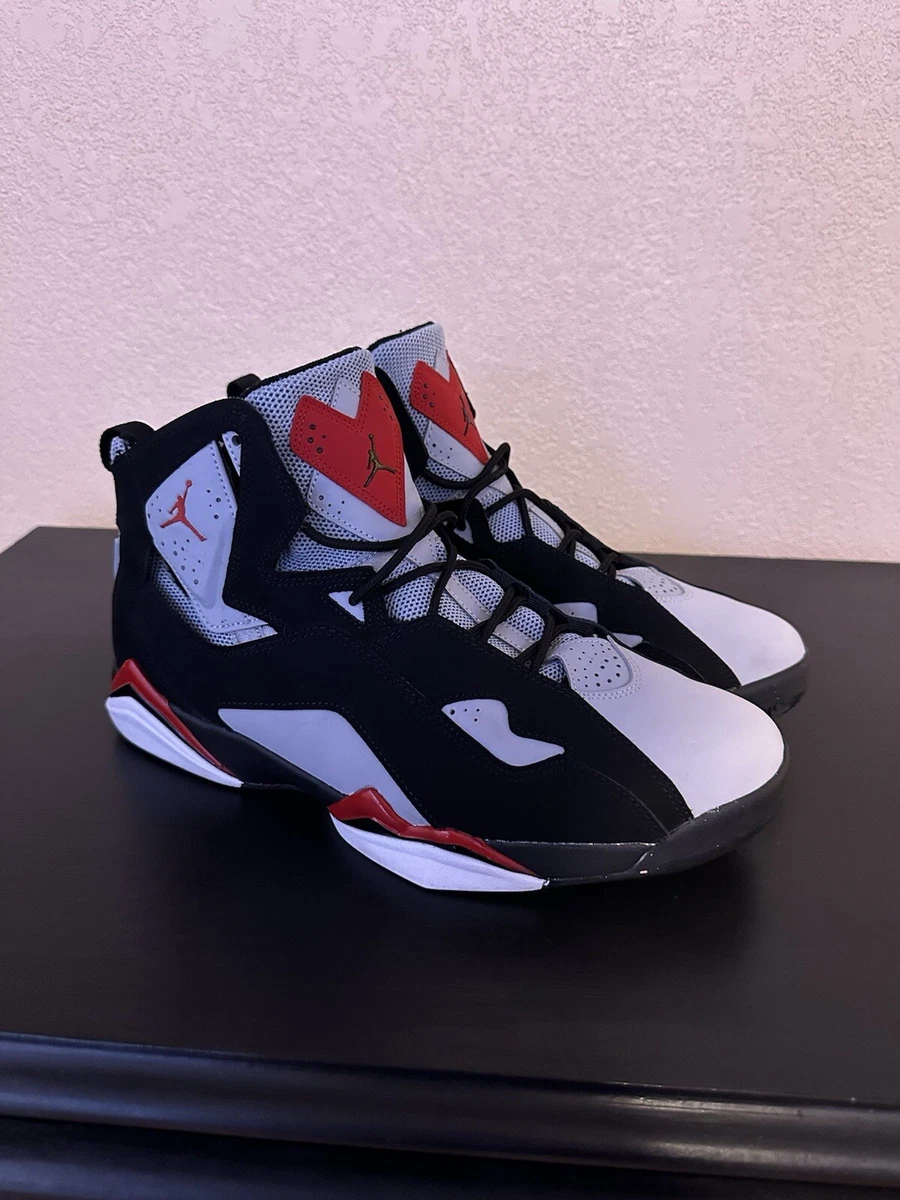 Jordan True Flight Black Varsity Red Grey | eBay