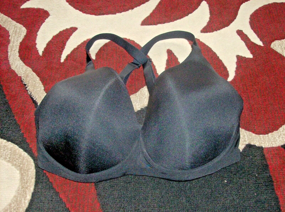 George Asda Ladies Black Non Wired Crossover Back T-Shirt Bra UK Size 38E  New