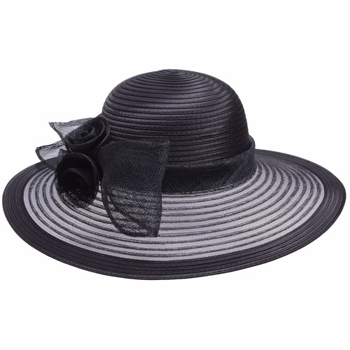 Cappello formale da donna tesa larga Kentucky derby chiesa abito da sposa festa A435 - Foto 2 di 49
