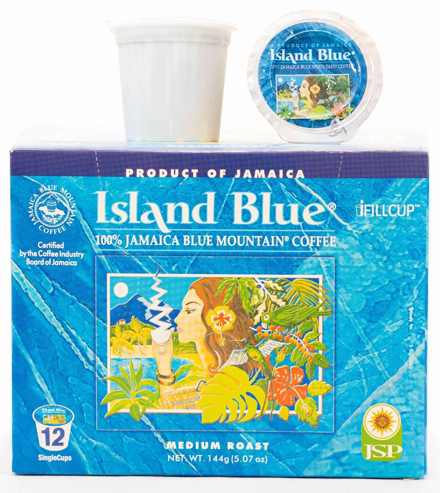 Island Blue 100% Jamaican Blue Mountain Coffee K-cup Brewers
