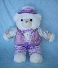 2004 Dan Dee Bear Christmas Collectible Holiday Keepsake Stuffed White Plushie