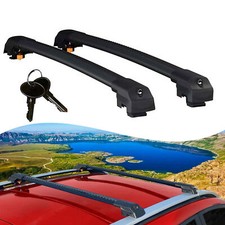Roof Bar Rack for Bmw 5 Touring (E61) 2004-2010 Lockable Cross Bars 2 Pcs Black