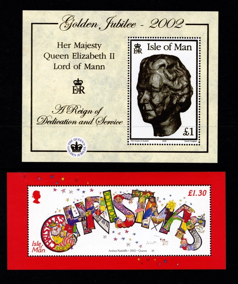 ISLE OF MAN  2002  COMPLETE COMMEMORATIVE YEAR SET  - 8 SETS + 3 MINISHEETS  MNH - Image 2 of 3