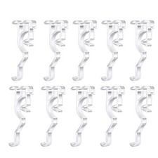 Horizontal Blind Clips 2.5 Inch 10Pcs Plastic Clear Valance Retainer Clip